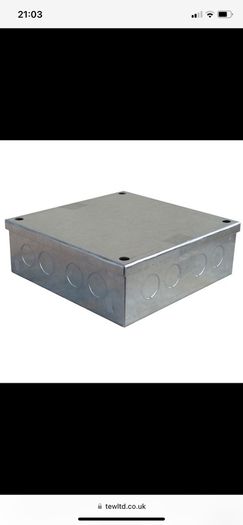 New - Galvanised Adaptable Knock Out Box - pack of 5