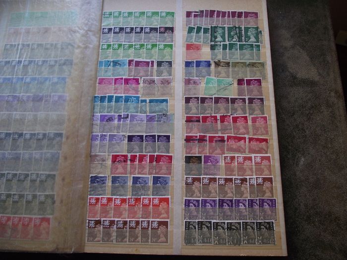 A mixed collection of used stamps, presented in the stock book #3