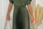 Dark Green Ladies Dress