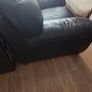black leather arm chair Image 3