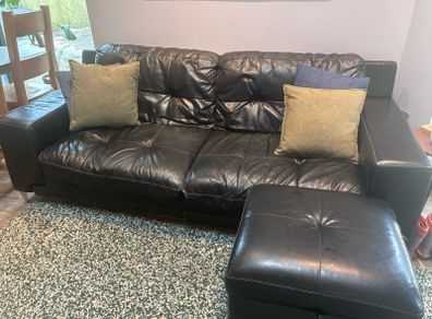 3 Seater Leather Sofa
