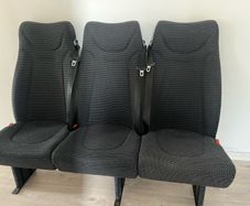 luxury camper rear seats adjustable belted