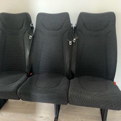 luxury camper rear seats adjustable belted