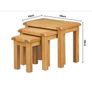 Solid Walnut Nest of 3 Tables Image 3