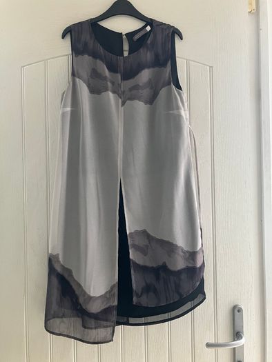 Mint Velvet Chiffon A Line Dress Size UK12