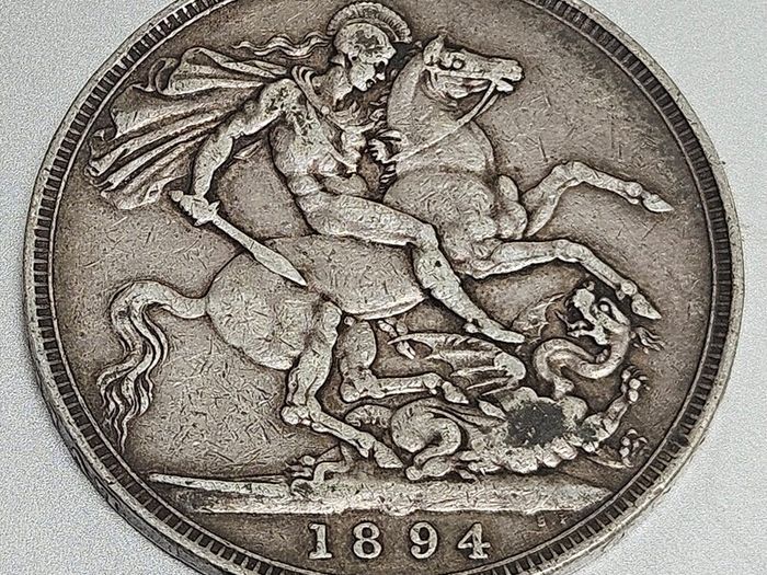 1894 British silver crown