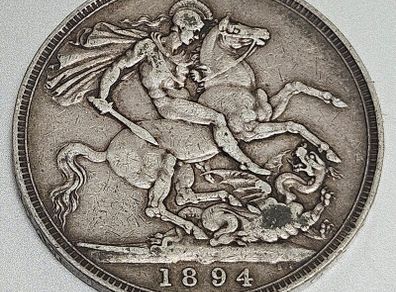1894 British silver crown