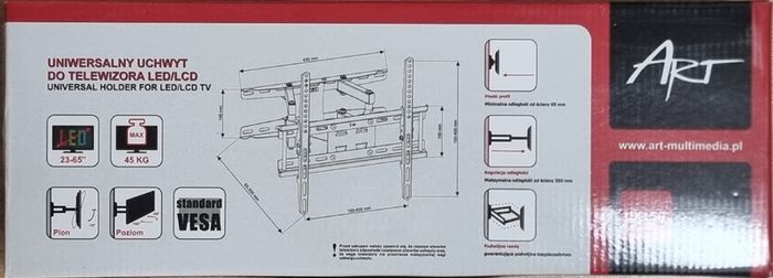 Tv Wall Mount Bracket Tilt and Swivel 23-65"
