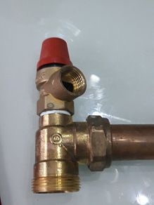 Pressure release valve with 1 inch elbow