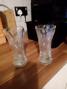 Vintage German Crystal Vases