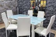 Glass Dining Table Set 6 chairs FREE Delivery