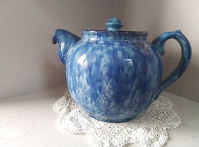Blue Pottery Teapot