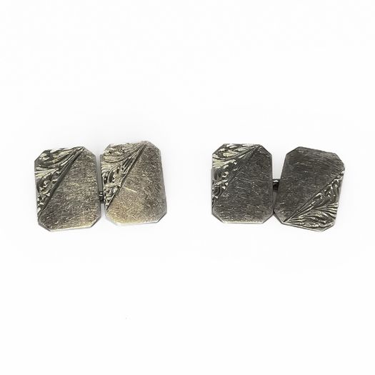 Silver cufflinks