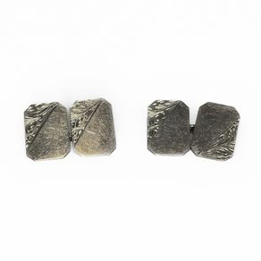 Silver cufflinks