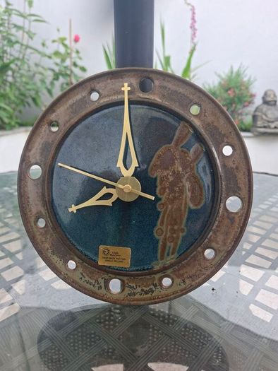 Lovely Louis Mulcahy Pottery Wall Clock handmade in Dingle