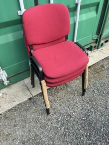 stacking chair Red x 3