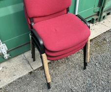 stacking chair Red x 3