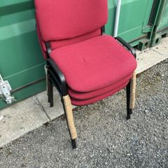 stacking chair Red x 3