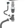 Stainless Steel Kitchen Sink, 50 x 43cm, Undermount Kitchen Sink Drop in, Topmount Single Bowl Outdoor Campervan Sink with Drainer Fittings, Silver Image 5