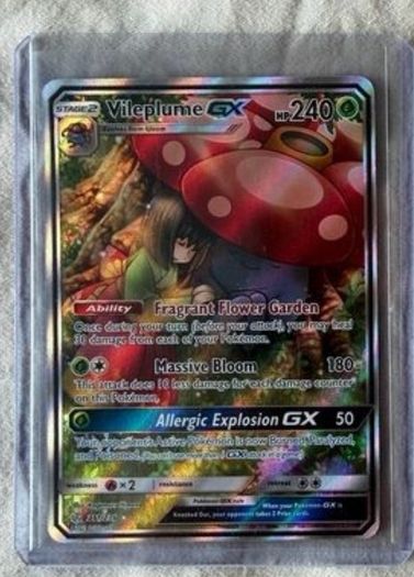 Pokemon Vileplume GX CEC211 Cosmic eclipse NM
