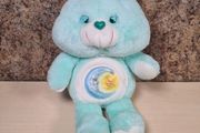 Vintage Kenner Bedtime Care Bear Teddy Soft Toy Plush 1983