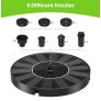 FREE EXPRESS SHIPPING Solar Fountain Pump, Circle Garden Solar Powered Water Pump Solar Panel Kit Water Pump for Pond, Fountain, BirdBath, Garden Decoration, Water Cycling, No Electricity Required Image 4