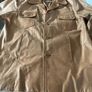Mens Vintage 1970's style Aviatrix Tan Leather Reefer/Safari style Jacket Image 2