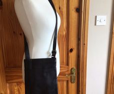 Jobis Black Leather Cross Body Bag