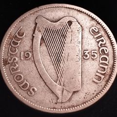 #480 - Ireland - 1935 - Florin - Silver - KM.7