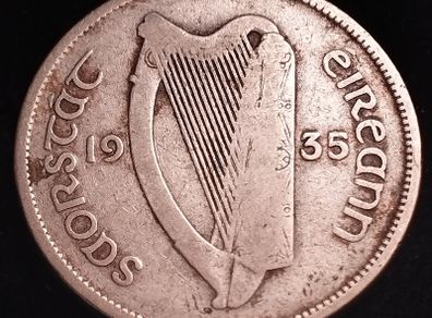 #480 - Ireland - 1935 - Florin - Silver - KM.7