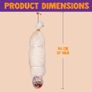 35" Halloween Animated Hanging Corpse with LED Light Up Eyes & Sound Effect for Indoor and Outdoor Decorations Image 3