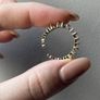 Crystal Adjustable Gold Tone Ring Image 4