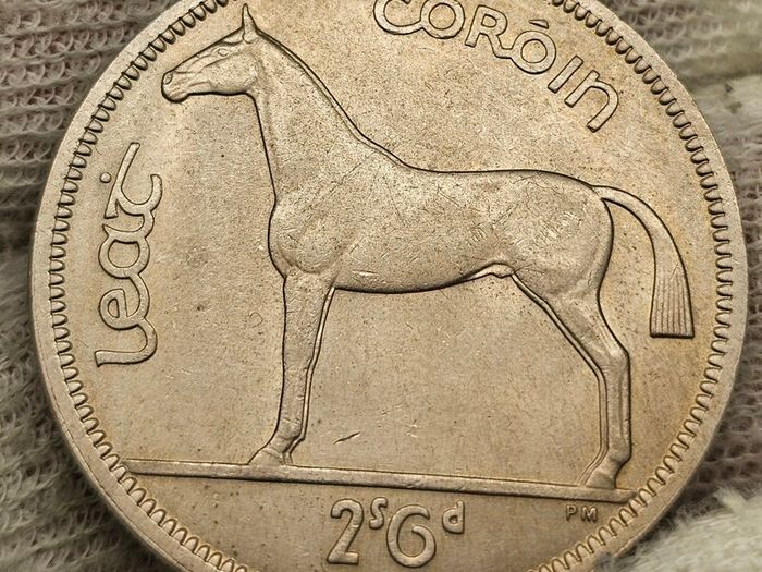 Ireland 1967 1/2 Half Crown Beautiful Uncirculated