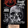 Slayer Vintage Concert Poster + Ticket Top Hat Dun Laoghaire 1988 Reproduction Print Image 2