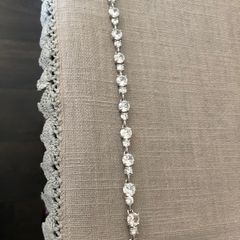 Silver diamond bracelet