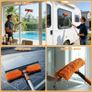 Window Cleaning Squeegee & Washer Set, 2-in-1 Window Cleaning Equipment with 4.5m(14.8Ft) Extendable Pole & 400ml Glass Cleaner,Streak-Free Cleaning for Windows, Glass Doors & Mirrors Image 5