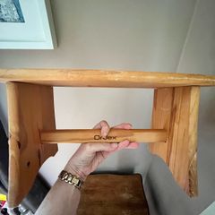 Small sturdy wooden step stool