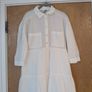 Zara White Dress. S. M- 12.  New- No Tag. Image 3