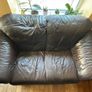 Leather sofa suite Image 2