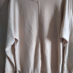 100% acrylic Beige sweater label size UK 8 but fits 8 10 small 12 worn once