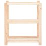 3-Tier Storage Racks 3 pcs 80x38x90 cm Solid Pinewood 150 kg Image 7
