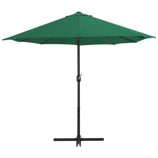 Outdoor Parasol with Aluminium Pole 460x270 cm Green