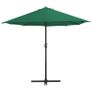 Outdoor Parasol with Aluminium Pole 460x270 cm Green Image 2