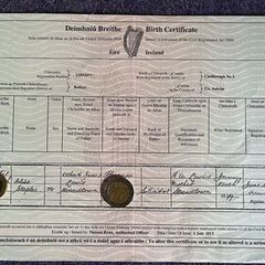 C.S. Lewis - Birth Certificate - Irish born writer - Free Postage