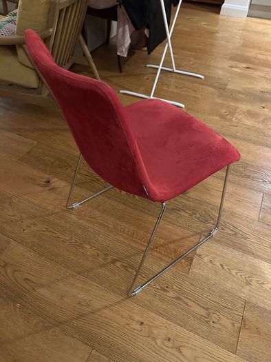 Burgundy Fabric Chair