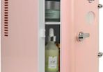 Retro 4L 6 Can Portable Mini Fridge Compact Refrigerator for Bedroom Skincare Cosmetic Beauty Personal Cooler 12V and AC Cords, Desktop Accessory for Home Office Car Dorm Travel MULTIPLE COLOURS AVAILABLE (FREE POSTAGE)