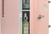 Retro 4L 6 Can Portable Mini Fridge Compact Refrigerator for Bedroom Skincare Cosmetic Beauty Personal Cooler 12V and AC Cords, Desktop Accessory for Home Office Car Dorm Travel MULTIPLE COLOURS AVAILABLE (FREE POSTAGE)