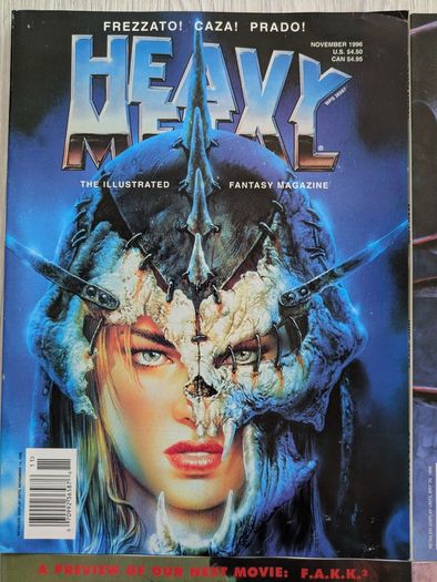 Lot of 4 Heavy Metal Magazines Comics 1996/1997