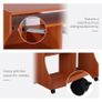 Multi Storage Compact Work Desk, with Wheels Image 6
