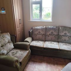 sofa + armchair